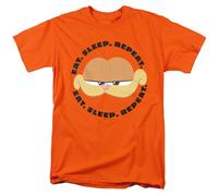 Garfield (2024) Garfield Movie Eat Sleep Repeat Unisex T Shirt, Orange, L