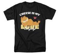 Garfield (2024) Movie Cheese is My Love Language Unisex T Shirt, Black, XXXX-Large