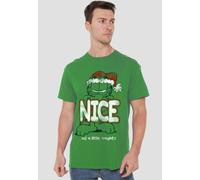 Garfield A Little Naughty T Shirt, Kelly Green Garfield Green XXL