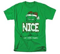 Garfield A Little Naughty Unisex T Shirt, Kelly Green, Large