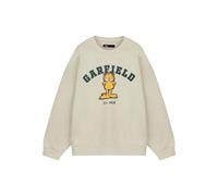 Garfield Adult Sweatshirt (Oatmeal) in Beige | Size: 3XL Garfield Beige 3XL