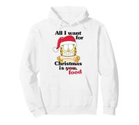 Garfield All I Want for Christmas is Food Funny Holiday Cat Pullover Hoodie