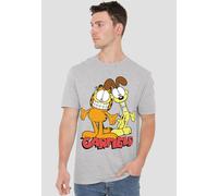 Garfield And Odie Best Friends T Shirt, Athletic Heather Garfield Grey S