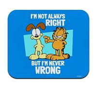 Garfield and Odie I'm Never Wrong Low Profile Thin Mouse Pad Mousepad