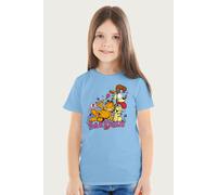 Garfield And Odie Retro 90s Snack Art Garfield T-Shirt Garfield Light Blue 7-8 Years