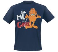 Garfield Ask me if I care T-Shirt blue S