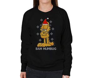 Garfield Bah Humbug Christmas Women's Sweatshirt Black