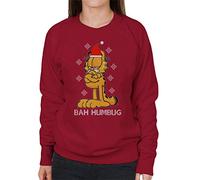 Garfield Bah Humbug Christmas Women's Sweatshirt Cherry Red