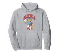 Garfield Baseball Pullover Hoodie, Adult Unisex, Heather Grey, Small