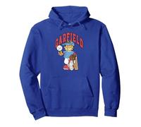 Garfield Baseball Pullover Hoodie, Adult Unisex, Royal Blue, XX-Large