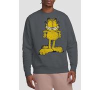 Garfield Big Ol Cat Sweatshirt, Charcoal | Size: Medium Garfield Charcoal M