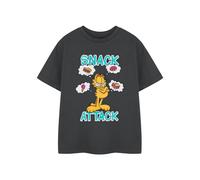 Garfield Boys Grey Snack Attack Short Sleeved T-Shirt - 9-10 Years