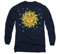 Garfield Celestial Unisex Long Sleeve T Shirt, Navy, X-Large