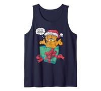 Garfield Christmas Grumpy are We Having Fun Yet Tank Top