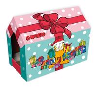 Garfield Christmas House Scratcher - Pink - Scratch, Snooze, and Celebrate in True Garfield Style - Scratch, Snooze, and Celebrate in True Garfield Style