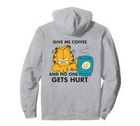 Garfield Coffee Comic Artwork Retro Cat Morning Blues Humor Pullover Hoodie