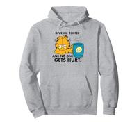 Garfield Coffee Comic Artwork Retro Cat Morning Blues Humor Pullover Hoodie