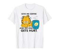 Garfield Coffee Comic Artwork Retro Cat Morning Blues Humor T-Shirt