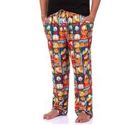 Garfield Comic Men's Odie Paneled Print Sleep Pajama Pants For Adults, Multicolored, M