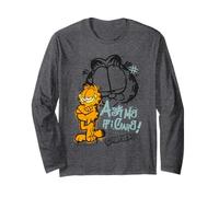 Garfield Comic Retro Ask Me If I Care Artwork Style Gifts Long Sleeve T-Shirt