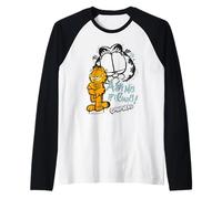 Garfield Comic Retro Ask Me If I Care Artwork Style Gifts Raglan Baseball Tee