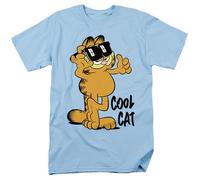 Garfield Cool Cat Unisex T Shirt, Light Blue, 3XL