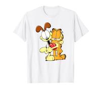 Garfield Cute Odie Hugging Garfield Cartoon Cat T-Shirt