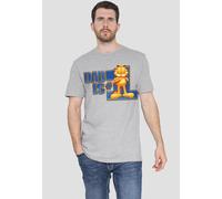 Garfield Dad Is Number One T-Shirt, Athletic Heather in Grey | Size: 5XL Garfield Grey 5XL