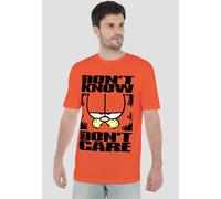 Garfield Dont Know Dont Care T-Shirt, Orange | Size: Large Garfield Orange L