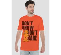 Garfield Don'T Know Don'T Care T-Shirt, Orange | Size: XL Garfield Orange XL