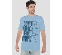 Garfield Don'T Worry T-Shirt, Light Blue | Size: Medium Garfield Light Blue M