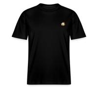 Garfield Embroidery Design Unisex Organic T-Shirt Black