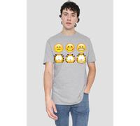 Garfield Emojis T-Shirt, Athletic Heather in Grey | Size: Medium Garfield Grey M