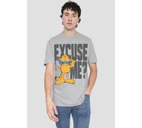 Garfield Excuse Me? T-Shirt, Athletic Heather in Grey | Size: Medium Garfield Grey M