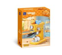PAN TASY Garfield Funny Machine Series: Coffee Maker 301-Piece Building Block Toy