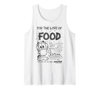 Garfield for The Love of Food Lasagna Pie Retro Vibes Gifts Tank Top