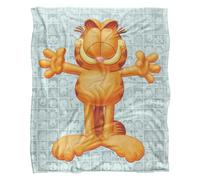Garfield Free Hugs Silky Supersoft Blanket Grey/yellow (One Size)
