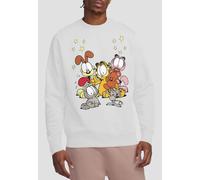 Garfield Friends Are Best Sweatshirt, White | Size: Large Garfield White L