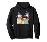 Garfield Halloween Friends Ready For Trick Or Treat Retro Pullover Hoodie