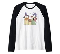Garfield Halloween Friends Ready For Trick Or Treat Retro Raglan Baseball Tee