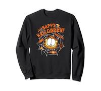 Garfield Halloween Spiderweb Candy Garfield Big Face Sweatshirt