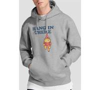 Garfield Hang In There Hoddie, Athletic Heather in Light Grey | Size: Small Garfield Light Grey S