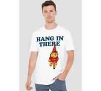 Garfield Hang In There T Shirt, White Garfield White 4XL