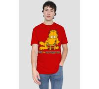 Garfield Happy Face Adult Heather, Red | Size: 2XL Garfield Red 2XL