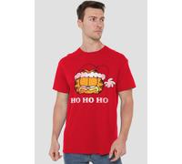 Garfield Ho Ho Ho T-Shirt, Red | Size: XL Garfield Red XL