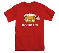 Garfield Ho Ho Ho Unisex T Shirt, Red, XL