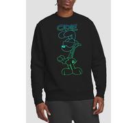Garfield Hotshot Odie Crew Sweatshirt, Black | Size: Small Garfield Black S