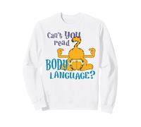 Garfield House Cat Body Language Comedy Meme Classic Cartoon Sweatshirt