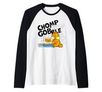 Garfield Hungry Cat Lasagne Lover Fast Food Hero Classic Raglan Baseball Tee