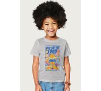 Garfield Hungry Here For The Food T-Shirt in Mid Grey | Size: 3-4 Years Garfield Mid Grey 3-4 Years
